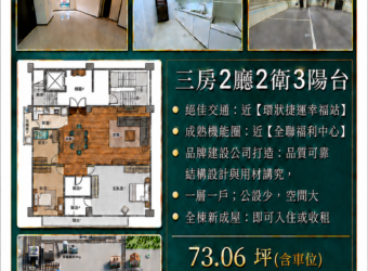 A7725 售~幸福站捷運宅